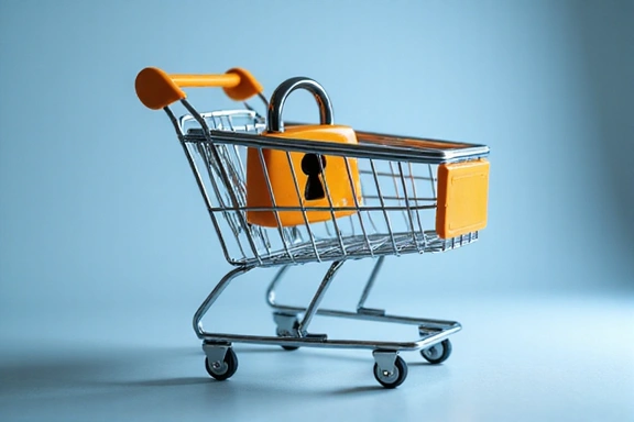 Secure online shopping cart